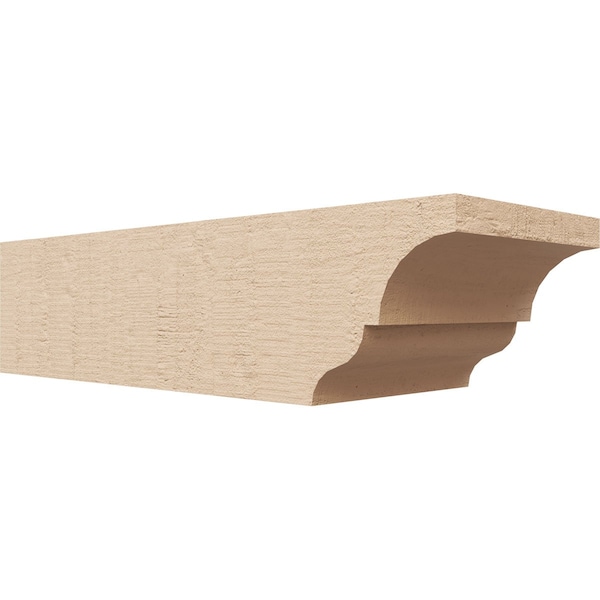 Ekena Millwork 6in. W x 4in. H x 16in. L Asheboro Woodgrain TimberThane Rafter Tail, Primed Tan RFTUR06X04X16ASHRCPR - main